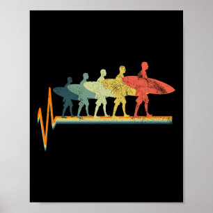 Surf Surfboard Vintage Gift Poster