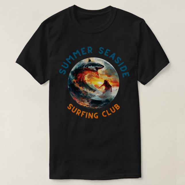 Surf Surfing Summer Waves Sea No2 TShirt (Design Front)