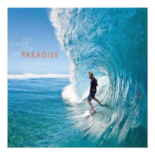 Surf Surfing Surfer Photo Print (Front)