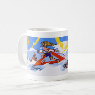 Surf The Bermuda Triangle mug