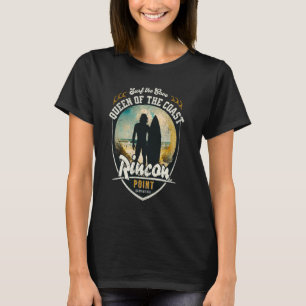 Surf the Cove Rincon Point Carpinteria Retro Beach T-Shirt