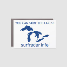 Surf the Great Lakes sticker horizontal navy