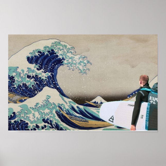 Surf the Great Wave Poster (Front)