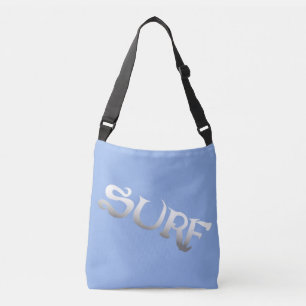 Surf tilted blue crossbody bag