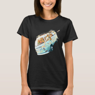 Surf Van Hippie Colourful Unusual Posh T-Shirt