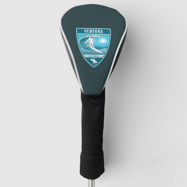 Surf Ventura California Golf Head Cover (Front)