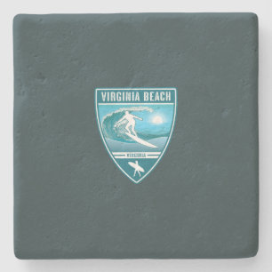 Surf Virginia Beach Virginia Stone Coaster