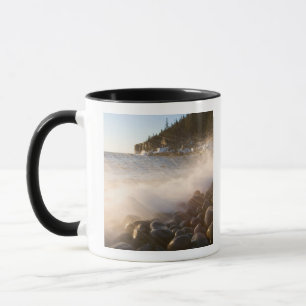Surf washes over the cobblestones in Monument Mug