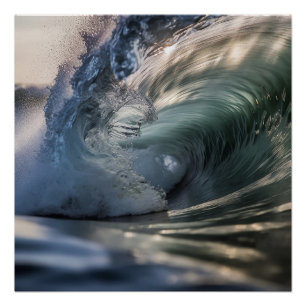 Surf Wave Ocean Poster