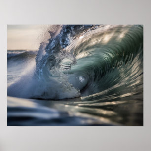Surf Wave Ocean Poster