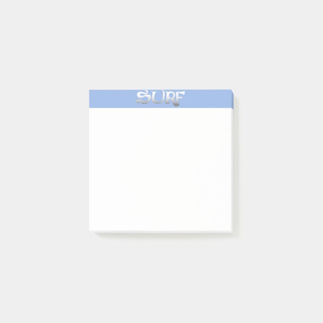 Surf white note pads (Front)