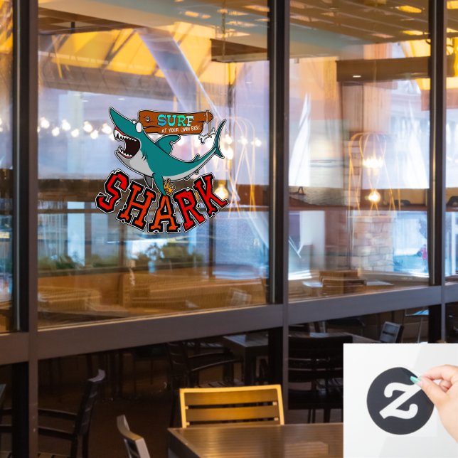 Surf with the shark (Restaurant Window)