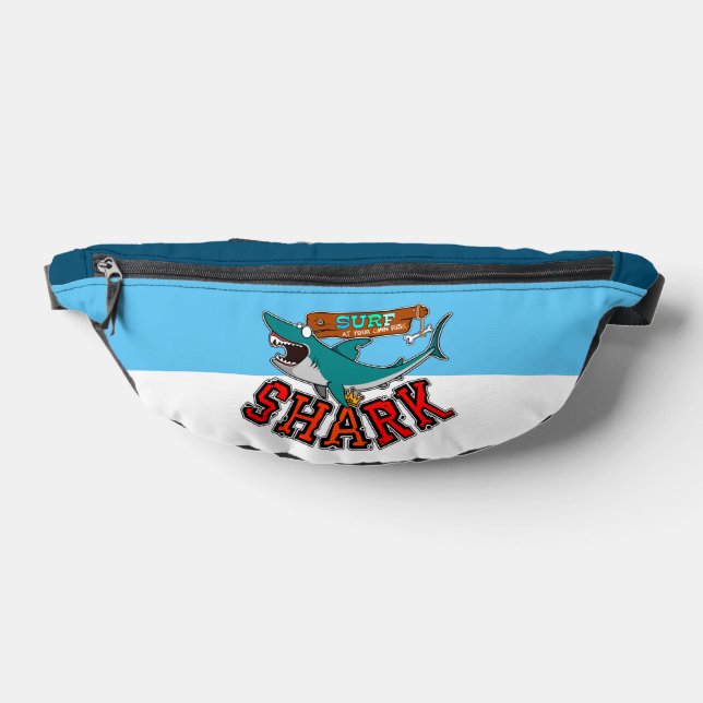 Surf with the shark bum bags (Lay Down)