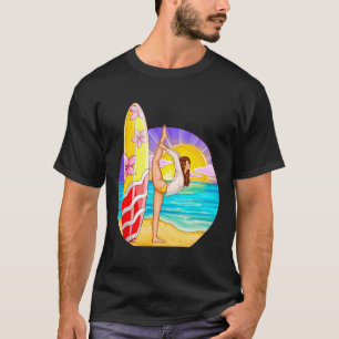 Surf Yoga Zen Meditation Cute Surfing For Women Me T-Shirt