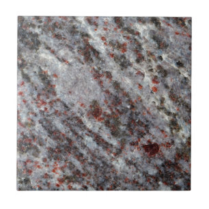 Surface of a gneiss rock with garnets ceramic tile
