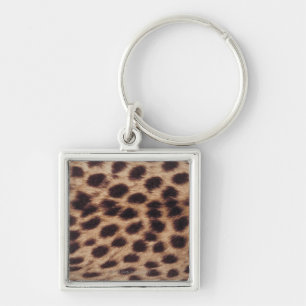 Surface of spotted feline key ring