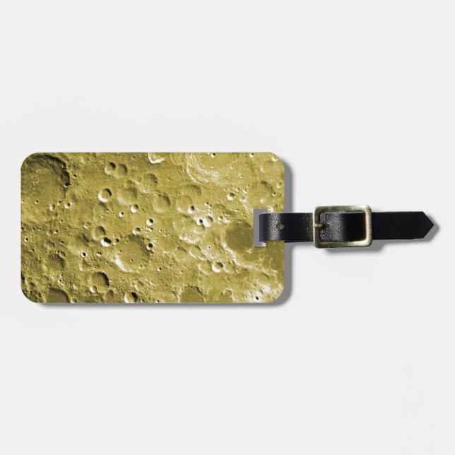 Surface of the moon luggage tag (Front Horizontal)