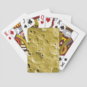 Surface of the moon playing cards