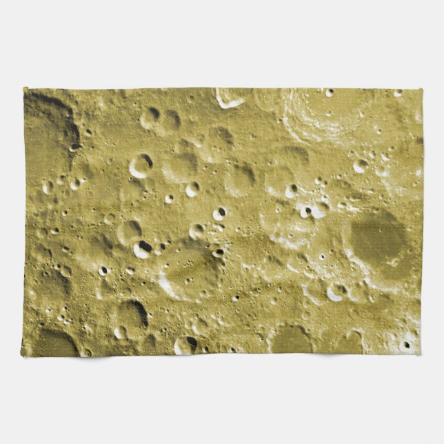 Surface of the moon tea towel (Horizontal)
