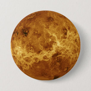 Surface of the Planet Venus 7.5 Cm Round Badge