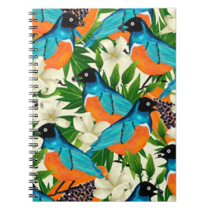 Surface pattern with papaya fruits,leaves and flow notebook