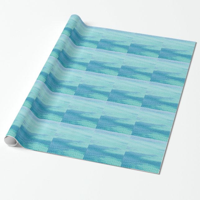 Surface sea water wrapping paper (Unrolled)