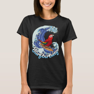 Surfbirbing Parrot I Scarlet Macaw T-Shirt