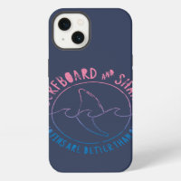 Surfboard And Shark Funny Surfer Surfing Summer