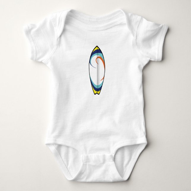 Surfboard Baby Bodysuit (Front)
