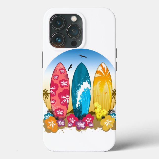 Surfboard Beach Case-Mate iPhone Case (Back)