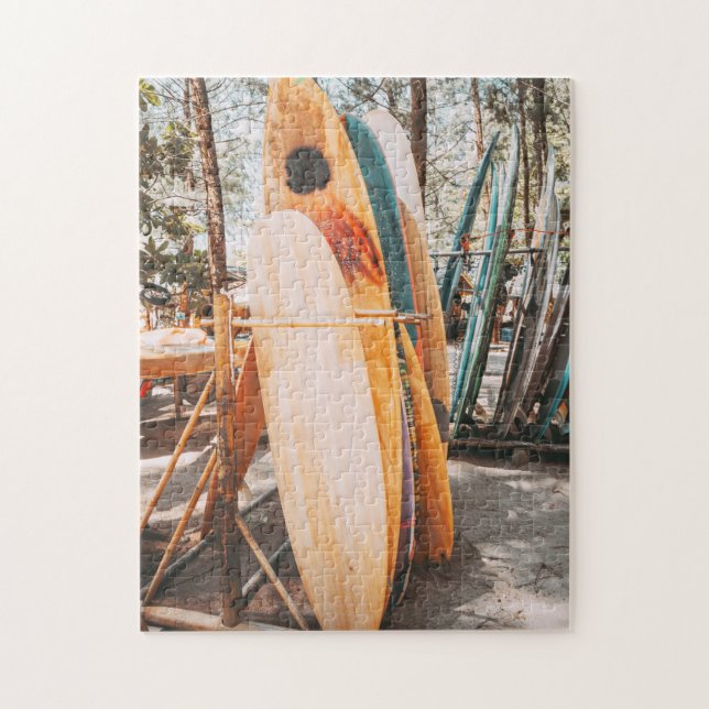 Surfboard Beach Jigsaw Puzzle (Vertical)