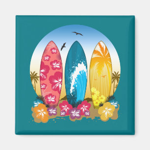 Surfboard Beach Magnet