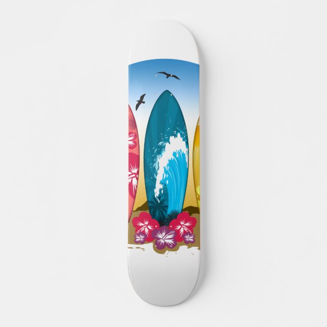 Surfboard Beach Skateboard (Front)