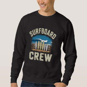 Surfboard Crew vintage Surfing Surfboard for Men Sweatshirt