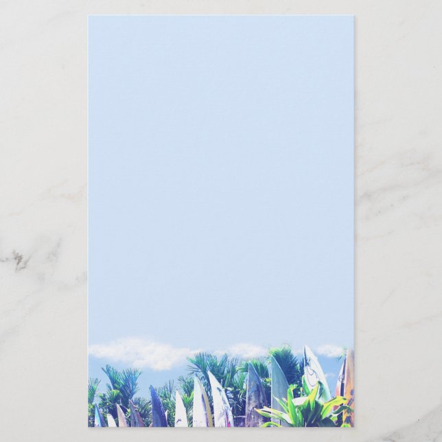 Surfboard Fence Stationery (Front)