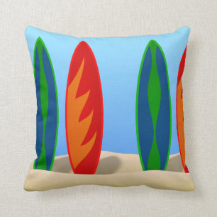 Surfboard Graphic Pillows
