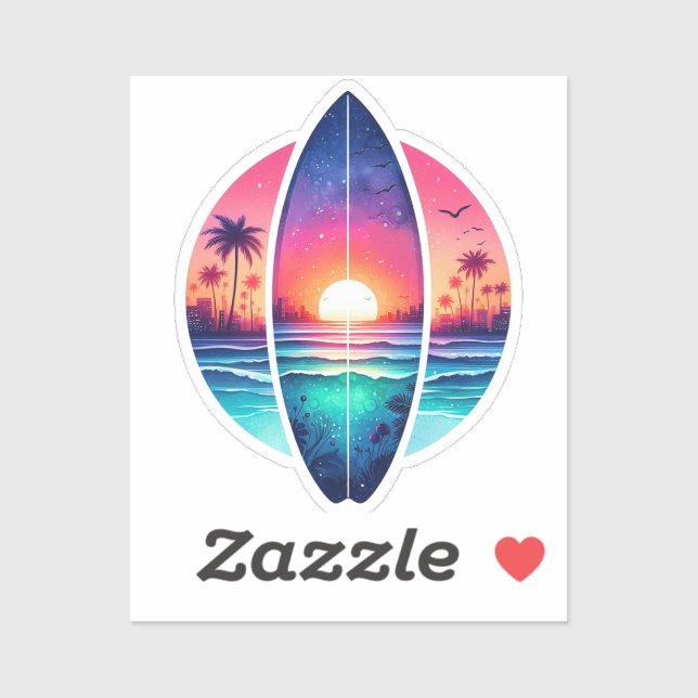 Surfboard in the Sunset (Sheet)