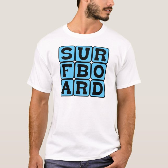 Surfboard, Ocean Sport Accessory T-Shirt (Front)