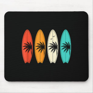Surfboard Palm Tree Beach Kids Summer Sports Mouse Pad