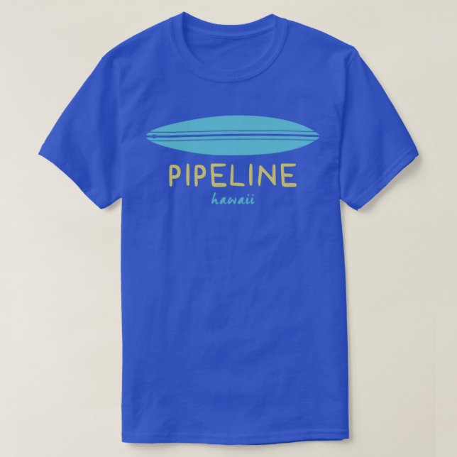 SURFBOARD PIPELINE HAWAII T-Shirt (Design Front)
