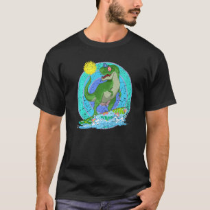 Surfboard Surfing Dinosaur Men Women Kids Rex Surf T-Shirt