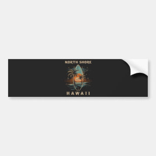 Surfboarder North Shore Hawaii Bumper Sticker