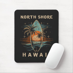 Surfboarder North Shore Hawaii Mouse Pad