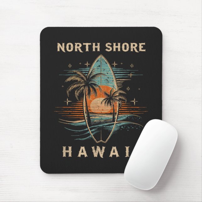 Surfboarder North Shore Hawaii  Mouse Pad (With Mouse)
