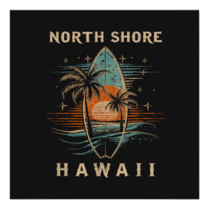 Surfboarder North Shore Hawaii  Poster