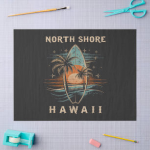 Surfboarder North Shore Hawaii Tissue Paper