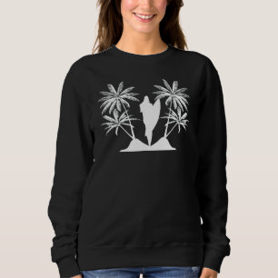 Surfboarder Palm Trees Surfer Summer Tropical Surf Sweatshirt