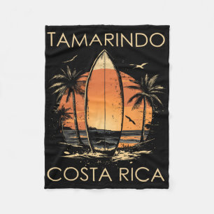 Surfboarder Tamarindo Costa Rica Beach Surfing Sur Fleece Blanket