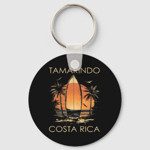 Surfboarder Tamarindo Costa Rica Beach Surfing Sur Key Ring
