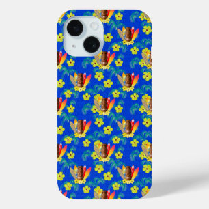 Surfboards And Tiki Mask iPhone 15 Case